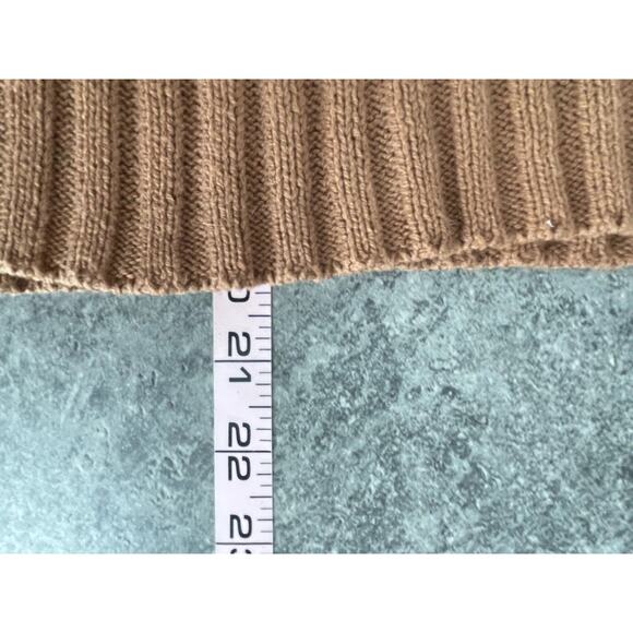Y2K American Eagle Sweater Womens Small Ribbed Knit Fisherman Preppy Academia - Picture 9 of 9